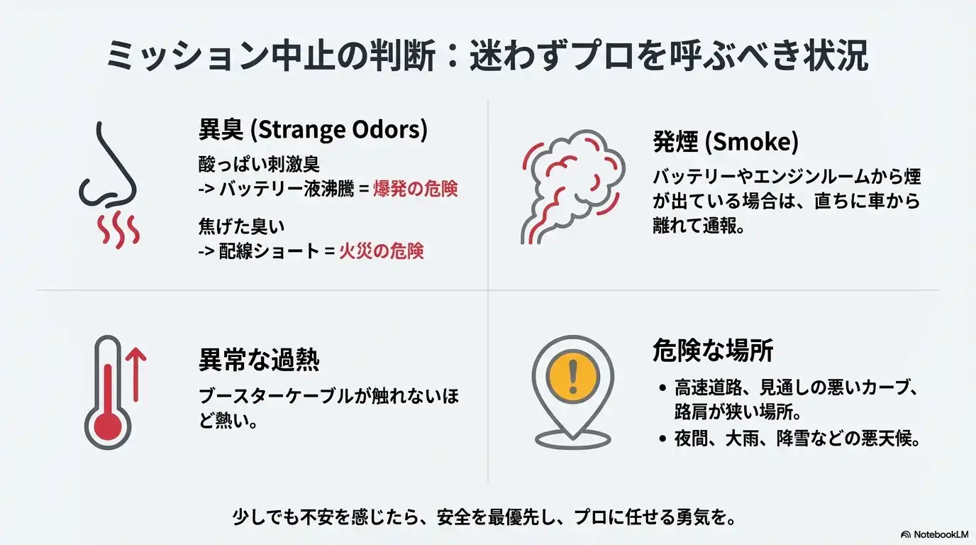ミッション中止の判断：迷わずプロを呼ぶべき状況